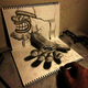 Illustration for article titled Beautiful Sketches That Turn into 3-D Illusions on the Page